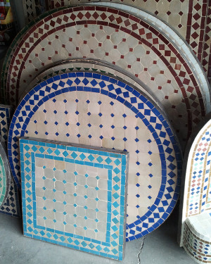 Moroccan Tiled Mosaic Tables