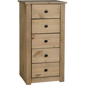 Panama 5 Drawer Narrow Chest