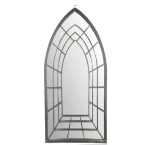 Trompe L'oeil Arched Garden Mirror